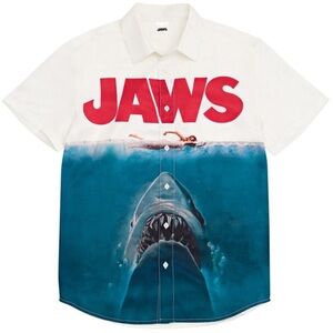 Jaws Men’s Button Down Dress Shirt size Large